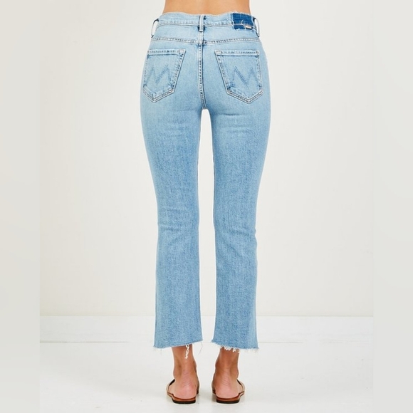 MOTHER The Insider Step Crop Fray Jeans In The Problem With Miracles Sz 25 - Picture 2 of 13
